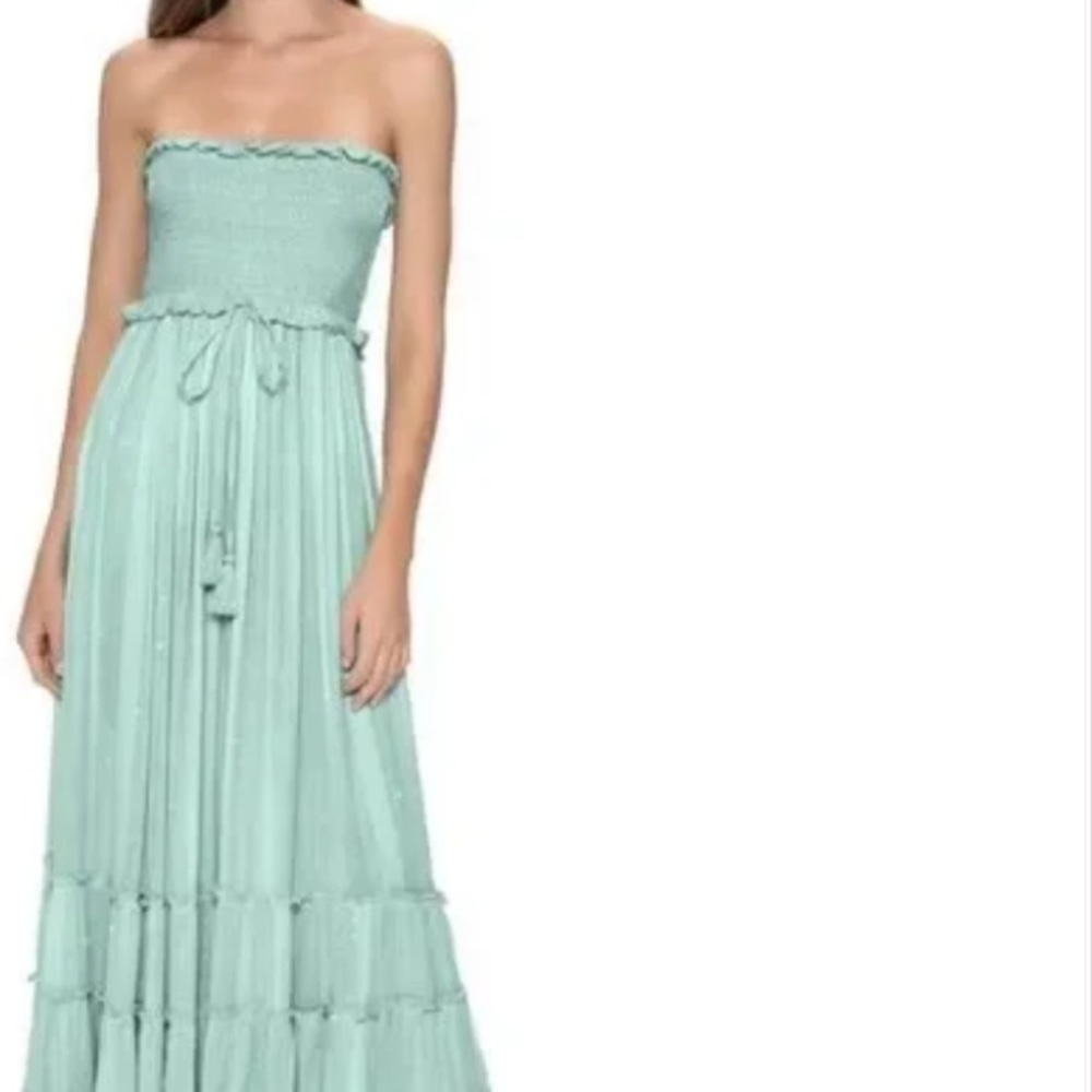 PQ Swim Strapless Maxi Dress in Mint